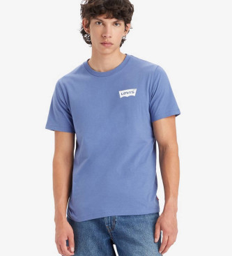 Levi's Klasyczna niebieska koszulka z nadrukiem