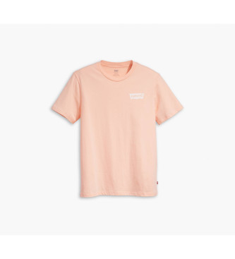 Levi's Klassisches rosa bedrucktes T-Shirt