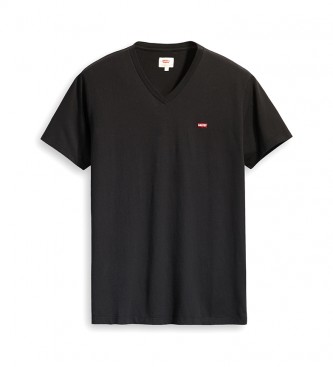 Levi's T-shirt noir à col en V