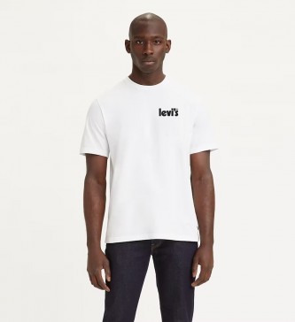 Levi's Prosto prilegajoča se majica bele barve