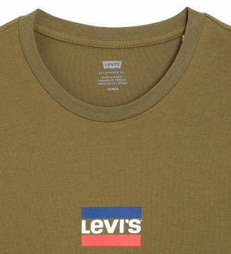 Levi's T-shirt stampata verde