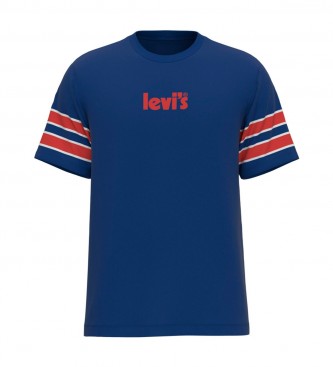 Levi's T-shirt Fit Loose Stripes Bleu