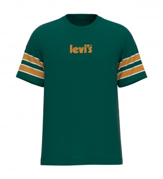 Levi's Camiseta Fit Holgado Rayas Verde