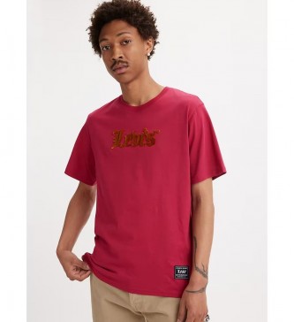 Levi's T-Shirt Passform Loose Fit Rot