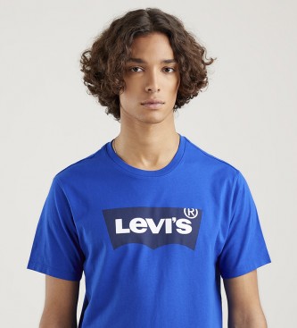 Levi's T-shirt graphique  col ras du cou bleu