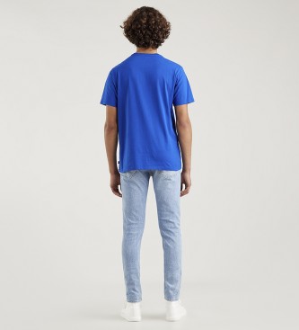 Levi's Grafisch T-shirt met ronde hals blauw