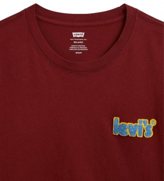 Levi's T-shirt con logo color bordeaux