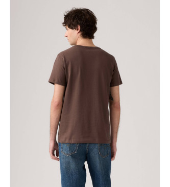 Levi's T-shirt Original Housemark marron
