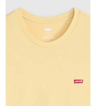 Levi's T-shirt Original Housemark jaune clair