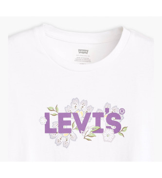Levi's Majica Popolna cvetlična bela