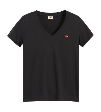 Levi's Perfect VNeck Caviar T-shirt sort 