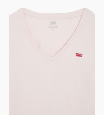 Levi's T-Shirt Perfect com decote em V Rosa