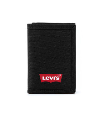 Levi's Carteira Trifold Batwing preta