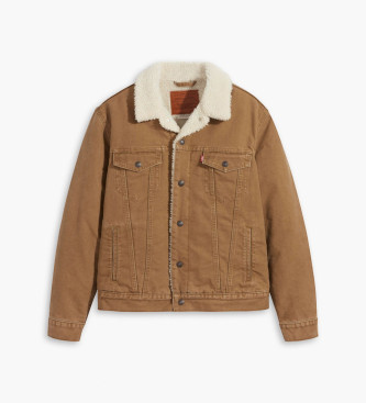 Levi's Veste Sherpa Type 3 marron