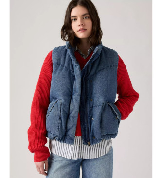 Levi's Gilet bouffant western bleu