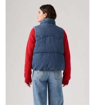 Levi's Gilet bouffant western bleu