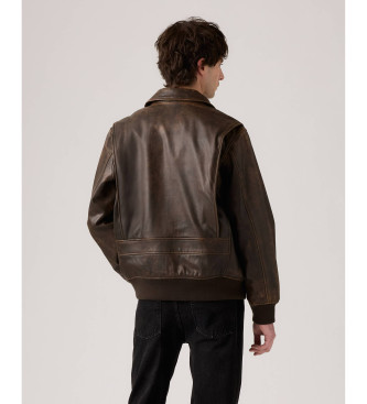 Levi's Leather aviator jacket Clayton brown
