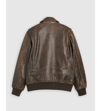 Levi's Leather aviator jacket Clayton brown