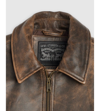 Levi's Leather aviator jacket Clayton brown
