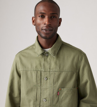 Levi's Veste de camionneur Type I vert