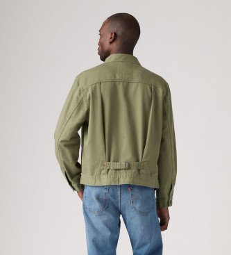 Levi's Veste de camionneur Type I vert