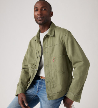 Levi's Veste de camionneur Type I vert