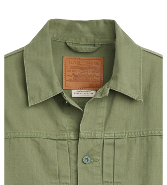 Levi's Veste de camionneur Type I vert