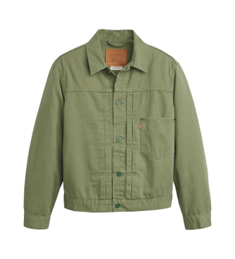 Levi's Veste de camionneur Type I vert