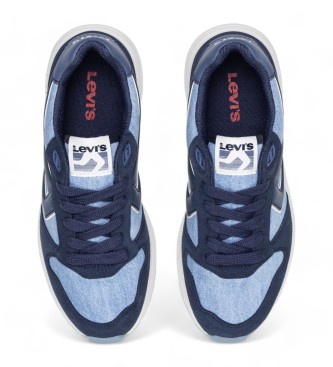 Levi's Charge S sapatos de couro azul-marinho