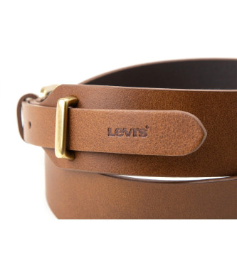 Levi's Cintura in pelle occidentale moderna marrone