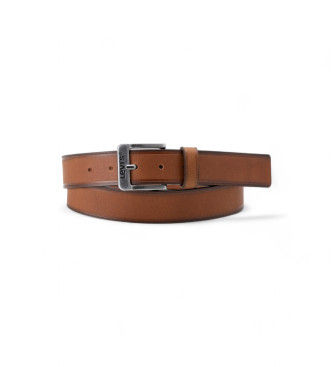 Levi's Premium riem van bruin leer met relif