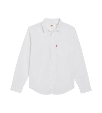 Levi's Klassisk lommeskjorte hvid