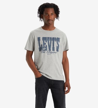 Levi's T-shirt grafica classica grigia