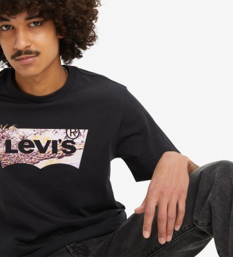 Levi's Klassiek T-shirt met zwarte opdruk