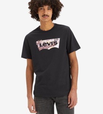 Levi's Klassiek T-shirt met zwarte opdruk