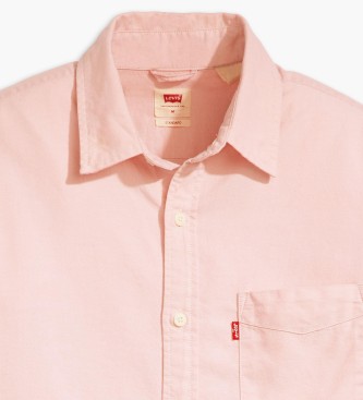 Levi's Camisa clssica com bolsos cor-de-rosa
