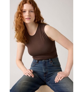 Levi's Topp Kristall Ruched brun