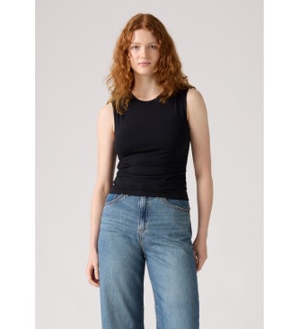 Levi's Top arricciato in cristallo nero