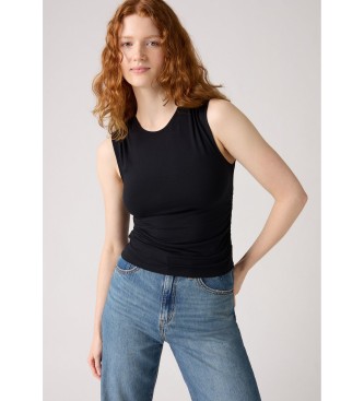 Levi's Top arricciato in cristallo nero