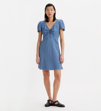 Levi's Delray Lichtgewicht mini jurk blauw