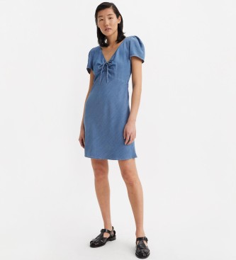 Levi's Delray Lichtgewicht mini jurk blauw