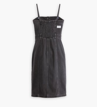 Levi's Abito bustier in denim nero