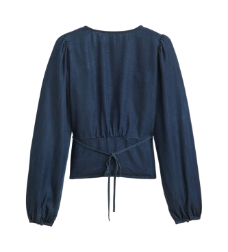 Levi's Dolores Navy Blouse met lange mouwen