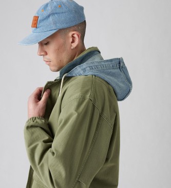 Levi's Duboce Work hooded jacket green