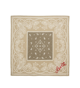 Levi's Elevated Paisley beige scarf