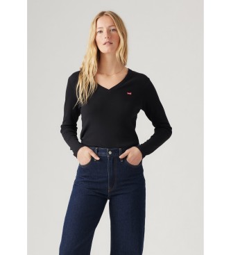Levi's Majica Essential Housemark črna