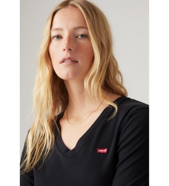 Levi's Majica Essential Housemark črna