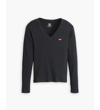 Levi's Majica Essential Housemark črna