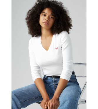 Levi's Camiseta Essential Housemark blanco