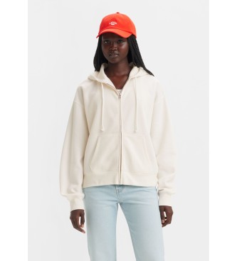 Levi's Everyday off-white hoodie with zip